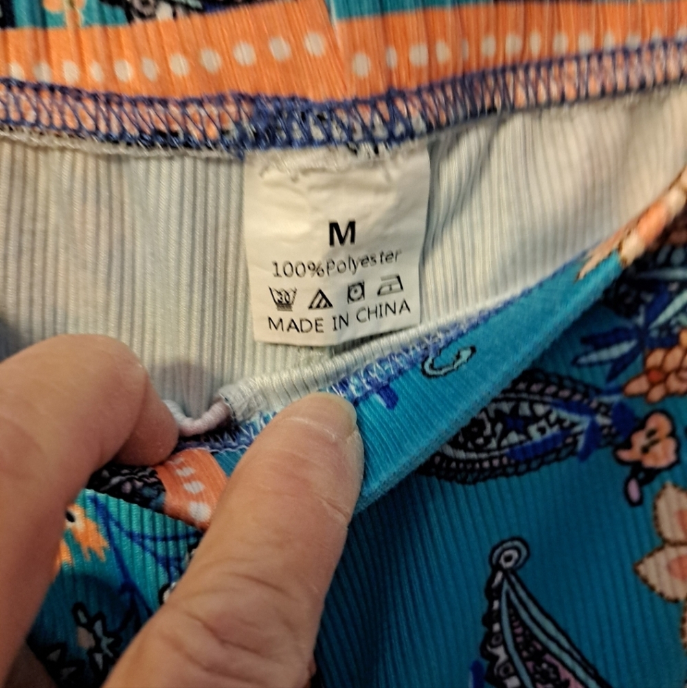 Bohemian Patchwork Print Pants - image 3